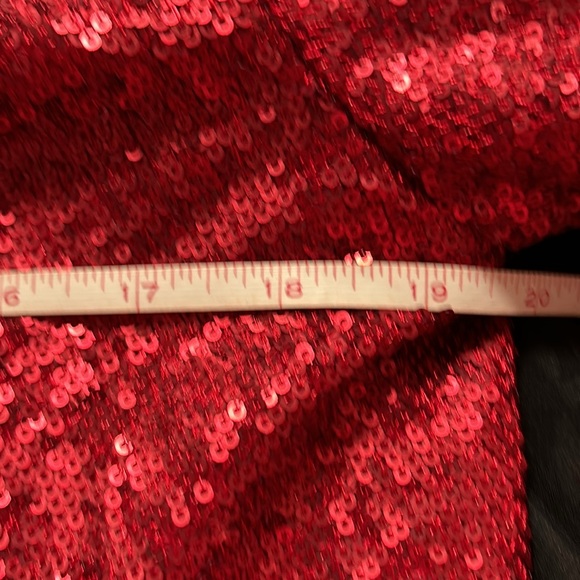 Joan Vass new with tags, red sequin tunic. LP. - Picture 5 of 6
